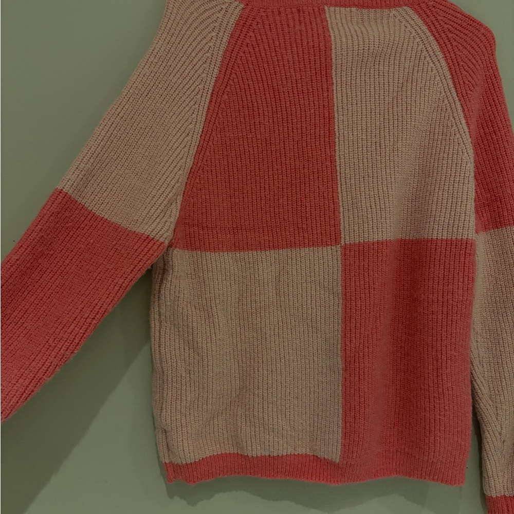 Pink Martini Two-Tone Knit Sweater